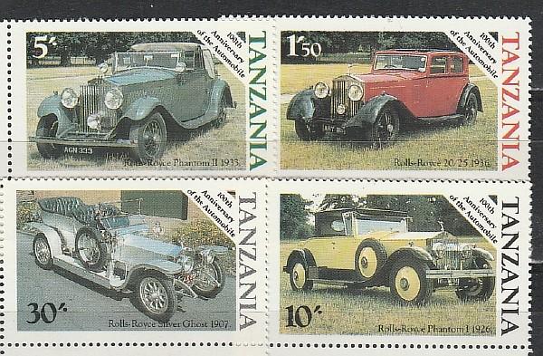 Автомобили, Танзания 1986, 4 марки